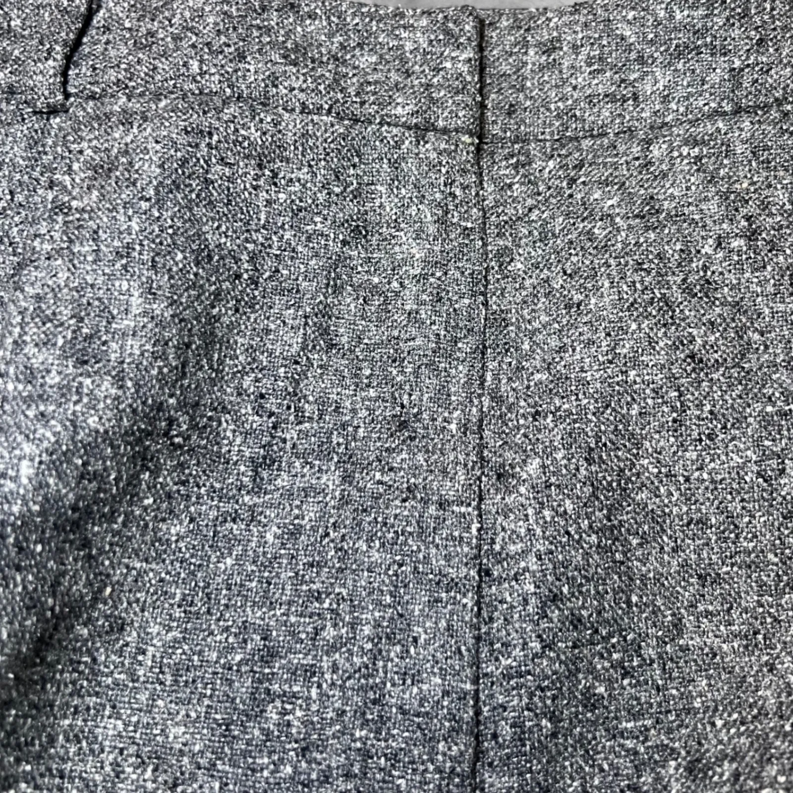 Talbots Tweed Pleated Dress Pants Womens 12 Grey Wool Silk Business Pleated - Image 14