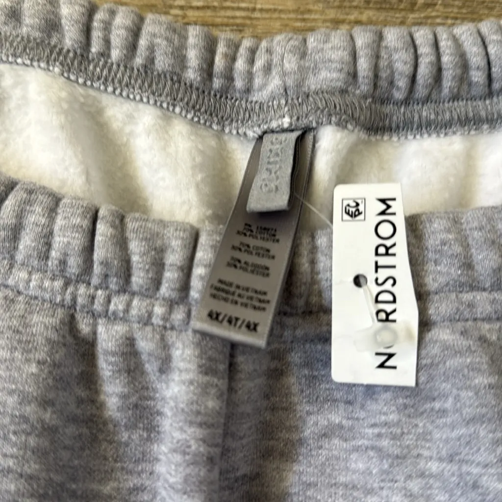 SKIMS Cotton Fleece Cotton Jogger Light Heather Grey Size 4X - Image 2