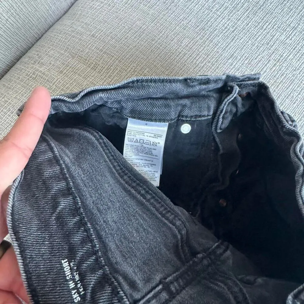 High rise denim shorts - Image 3