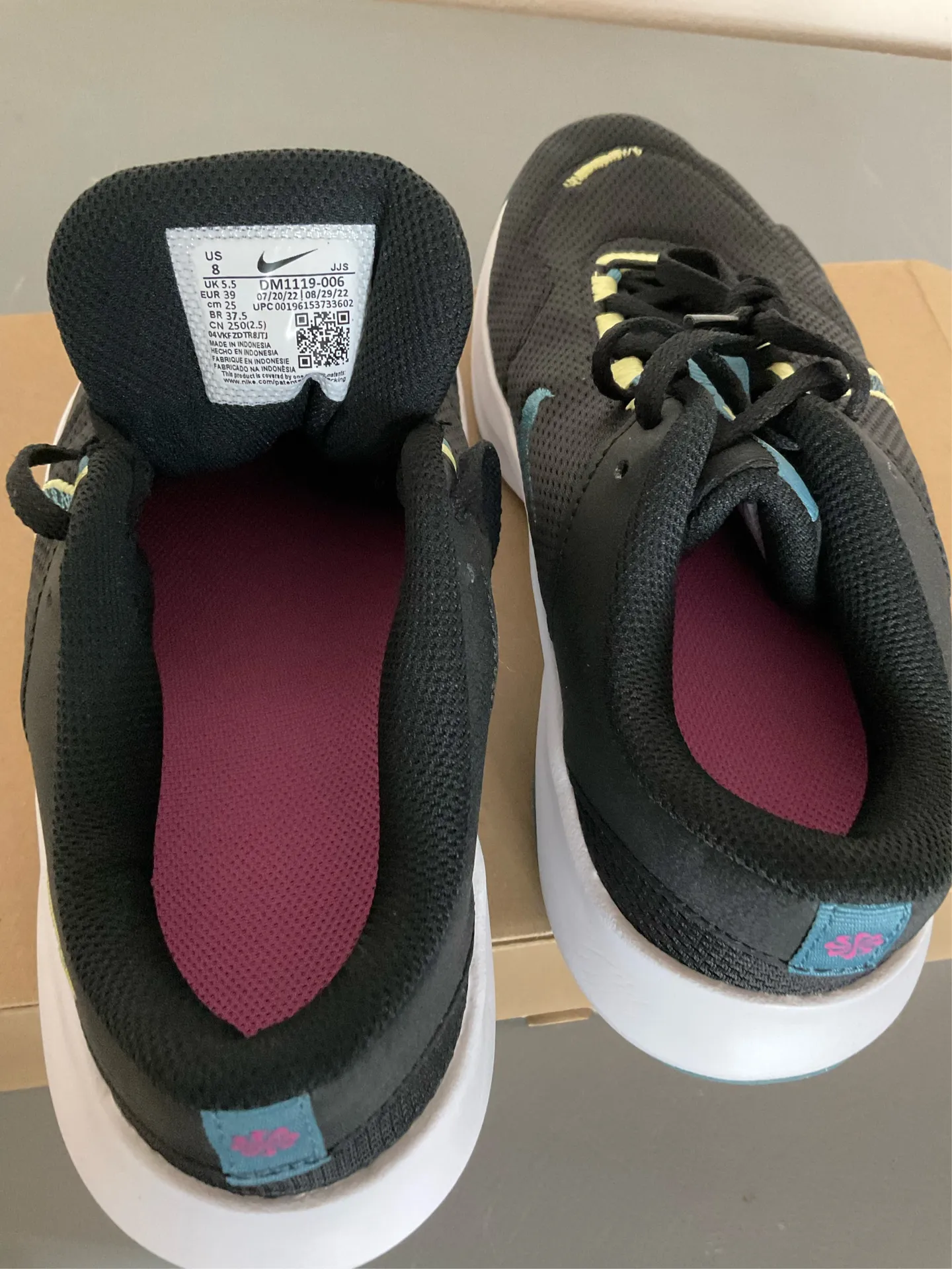 WMNS) Nike Legend Essential 3 Next Nature 'Black Aqua Lemon' DM1119-006 - Image 7