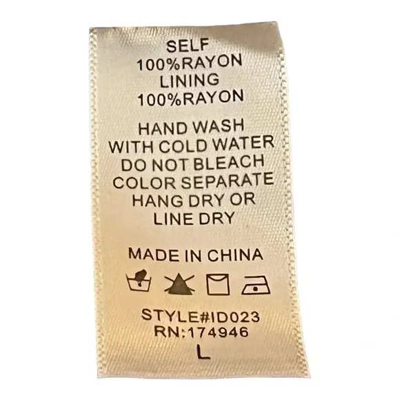 HAILEY & CO. OFF THE SHOULDER TIERED BLUE FLOWY RAYON DRESS WOMEN'S‎ SIZE LARGE - Image 9