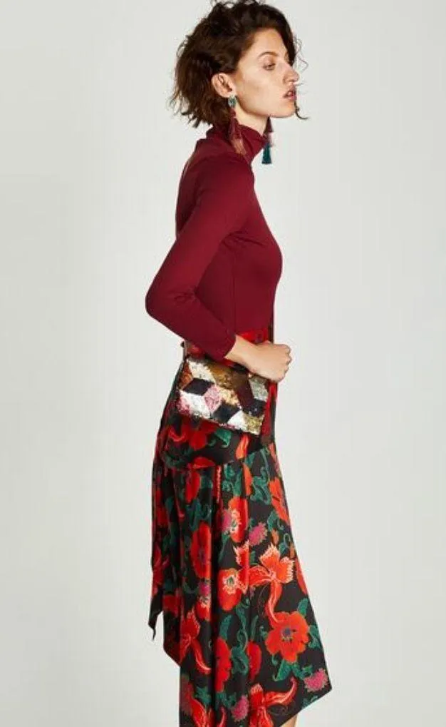 NWT  | Printed flowing midi skirt | XS - Image 3