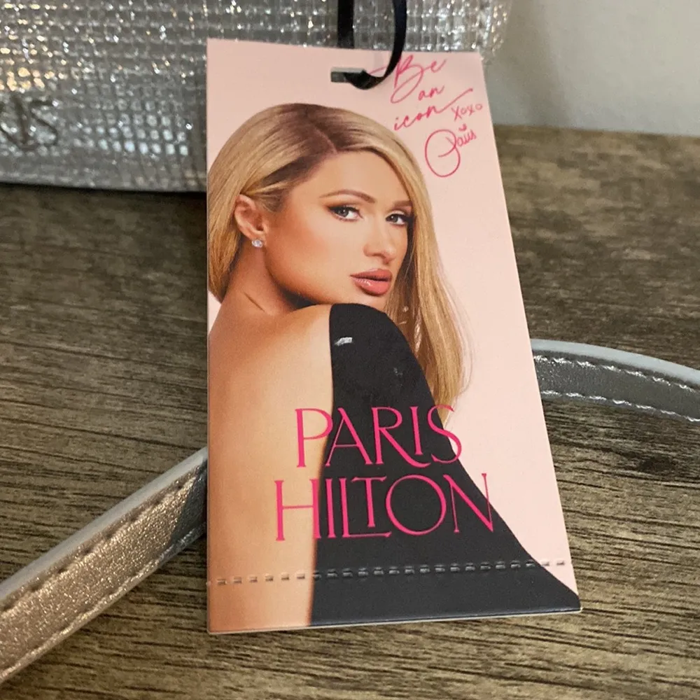 Paris Hilton New! Silver heartbreaker top handle/crossbody bag - Image 4
