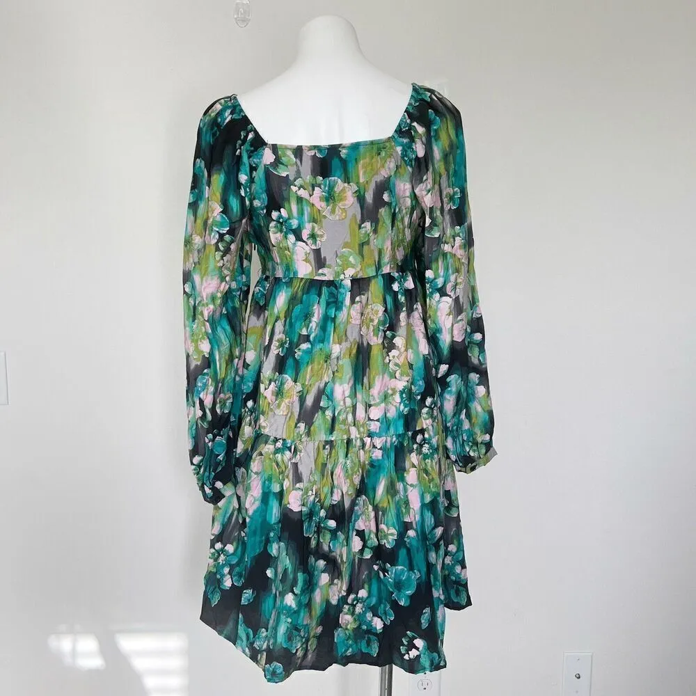 Babydoll Dress Balloon Sleeves Bohemian MEDIUM NEW - Image 11