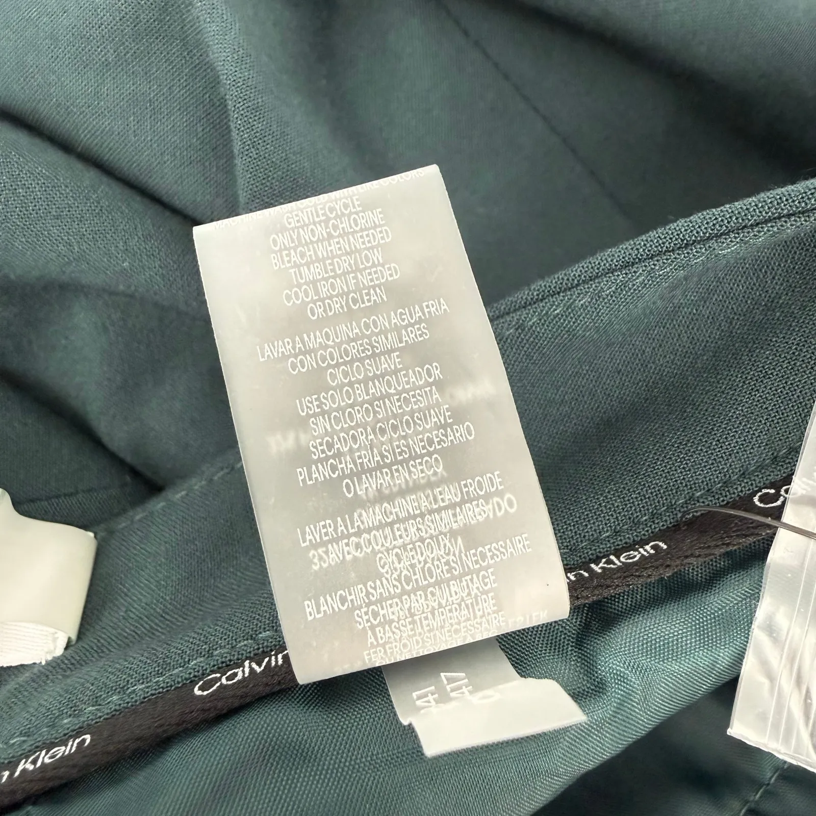 Calvin Klein Pants Women's Size 12P NWT Highline Teal Petites Tapered Ankle - Image 15