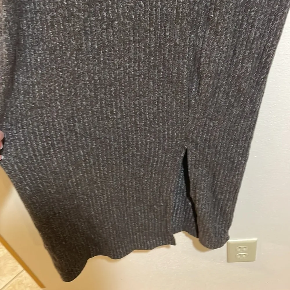 Anthropologie Daily Practice Barre Ribbed Midi Dress Long Sleeve Size Small - Image 6