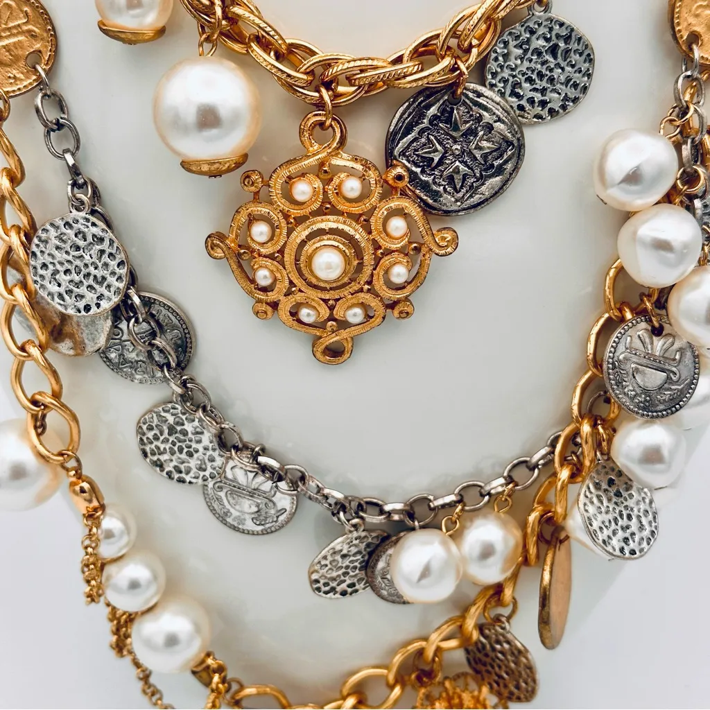 Chico’s Multi Strand Sophie Layered Necklace - Image 7