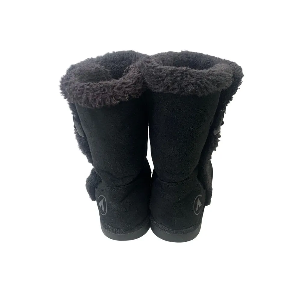 Airwalk Women's Black Fuzzy Snow Boots - Image 3
