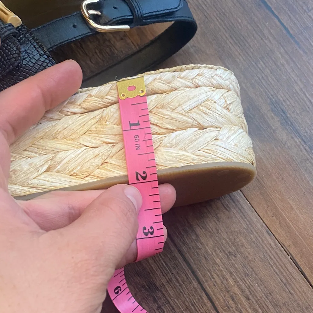 Dolce Vita Black and Tan Espadrille Sandals Size 9 - Image 12