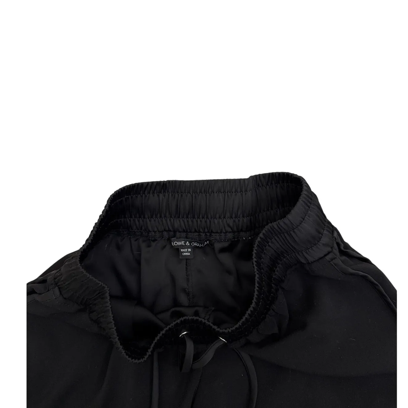 Harlowe and Graham Two Tone Minimalist Black Drawstring Shorts Size Women's XS - Image 3