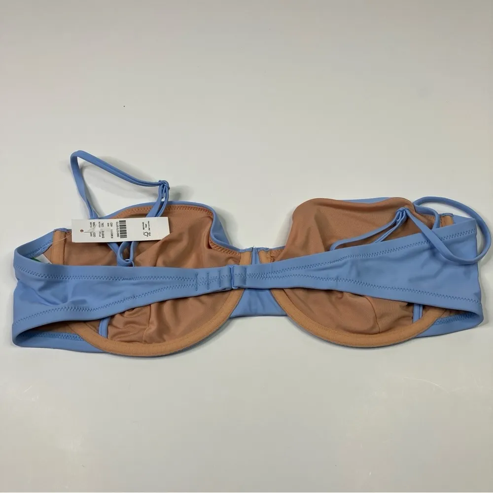 J. Crew | Light Blue Balconette Underwire Bikini Top 40D - Image 3