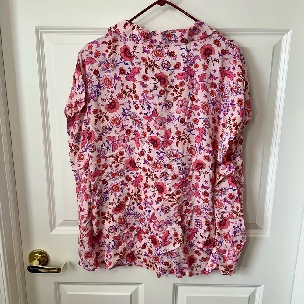 Challis Tie Front Dolman Top size 1X - Image 3