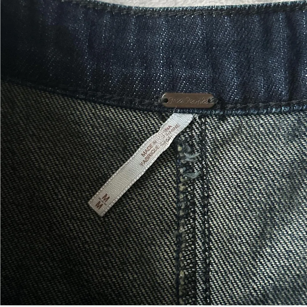 Free People Denim Mini Circle Skirt - Image 4