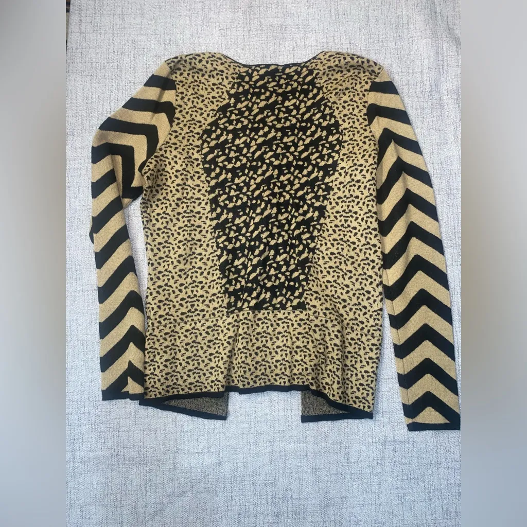 Antonio Melani Women’s Full Zip 100%Wool Cardigan Sweater Blazer Jacket Medium - Image 2