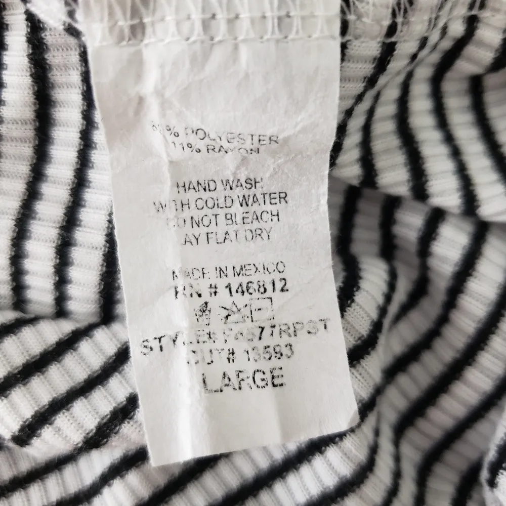 Caution To The Wind Striped Off The Shoulder Top - Image 4