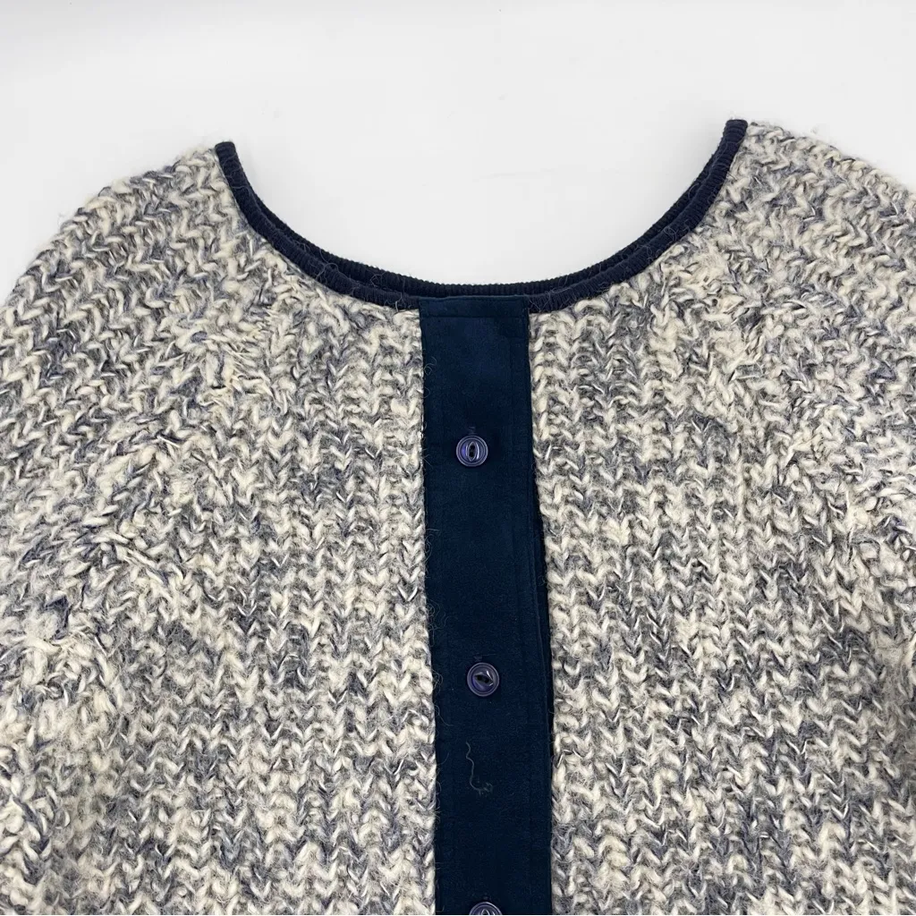 Handmade‎ Cardigan Sweater Variegated Off - Image 3