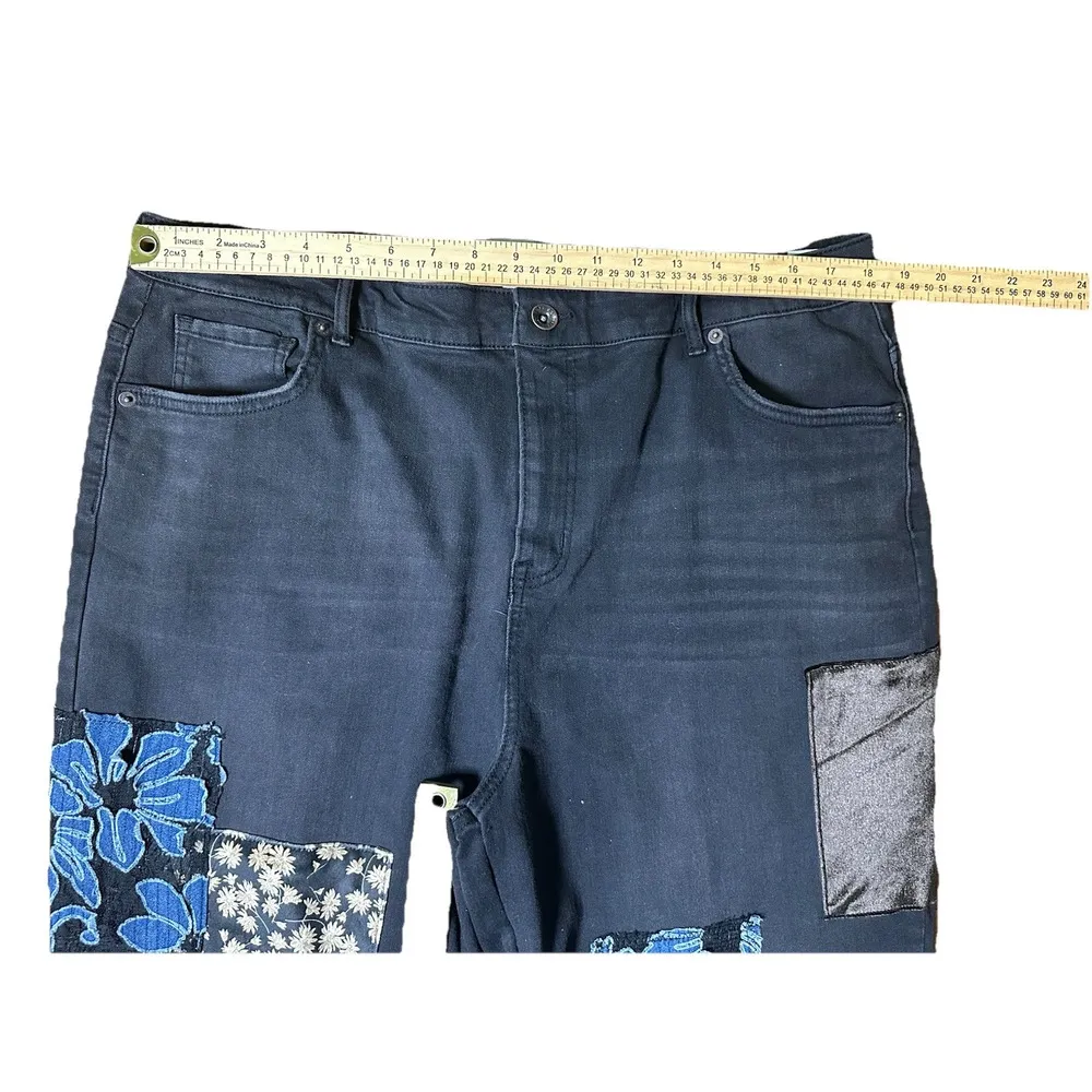 LOGO by Lori Goldstein Special Edition Wide Leg Tall Jeans Washed‎ Black Sz18 WT - Image 5