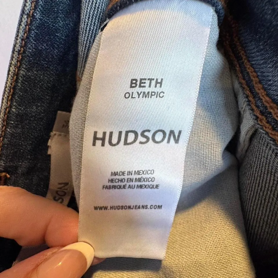 Hudson Jeans pants denim Straight leg NWT Size 34 Mid-Rise Women‎ Junior Teen - Image 5