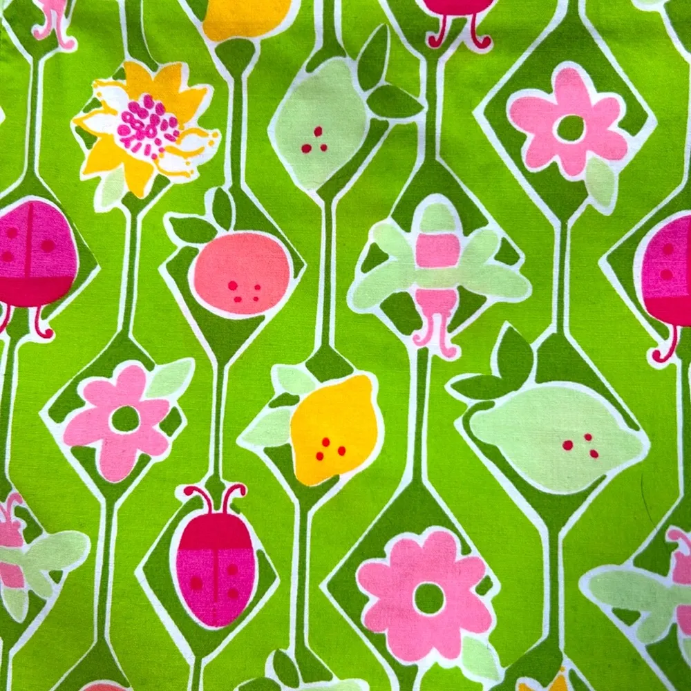 VTG Lilly Pulitzer Womens Green Floral Labybug Print Skort Skirt 8 - Image 2