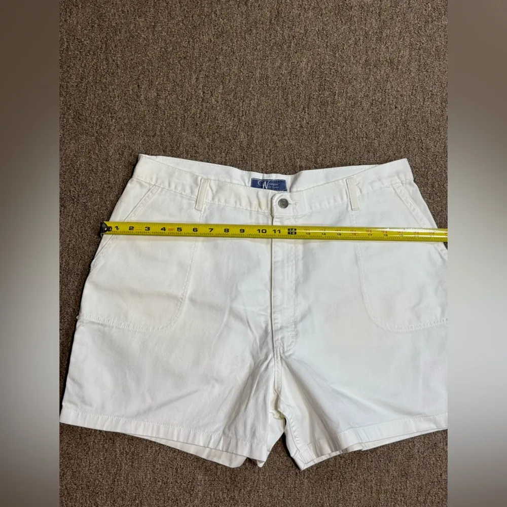 WRANGLER FOR WOMEN Vintage 100% cotton white short‎ jean shorts 18 - Image 3