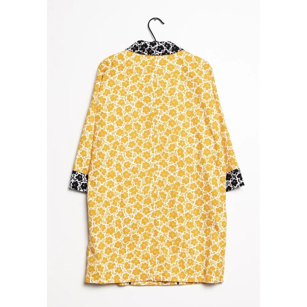 Rare Designer l Love Moschino Bright Orange Floral Unlined Lightweight Coat Sz 4 - Image 8