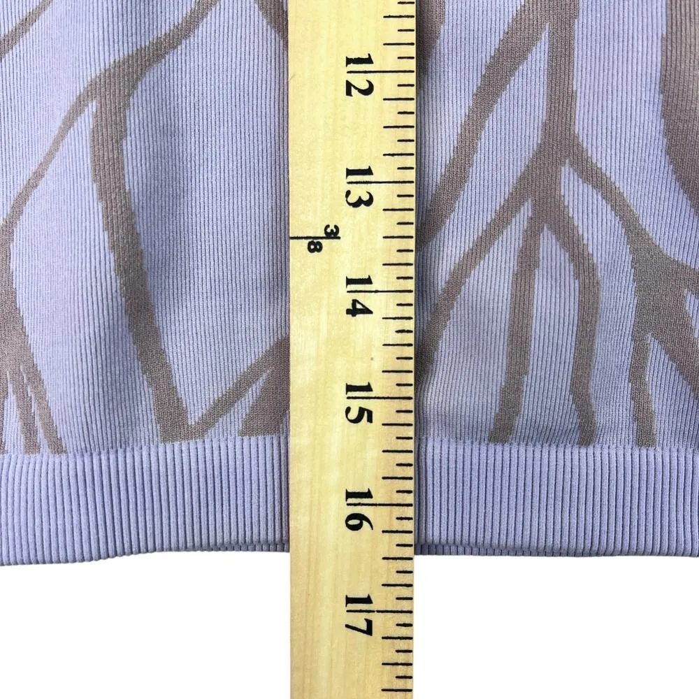 Fabletics Courtney Top Frosted Lilac Size S Long Sleeve Cropped Pullover Yoga Purple - Image 8