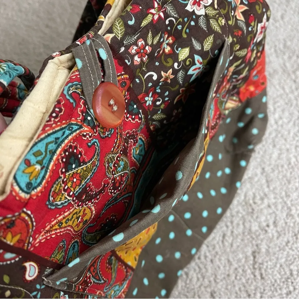 Vintage Quilted Tote Bag - Image 3