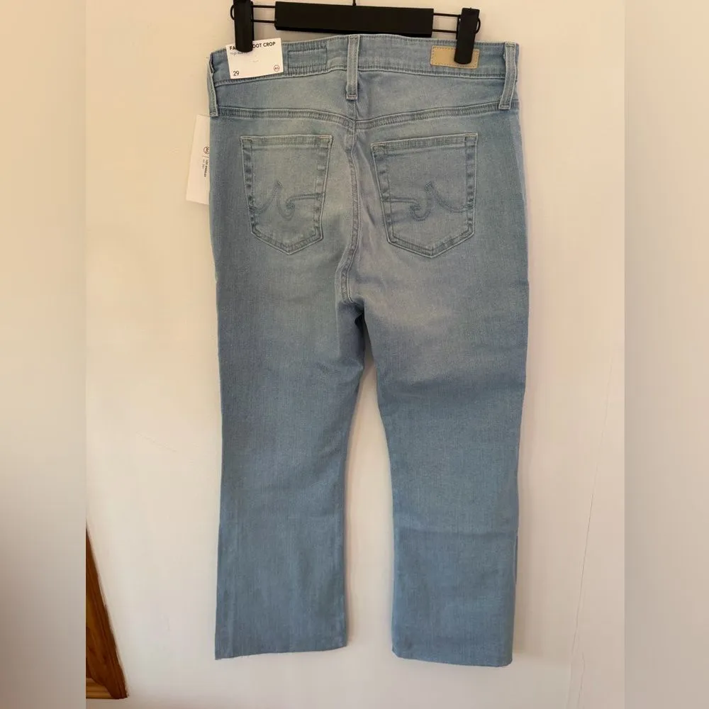 NEW AG JEANS farrah boot crop high raise jeans 25 years looking glass size 29 - Image 8