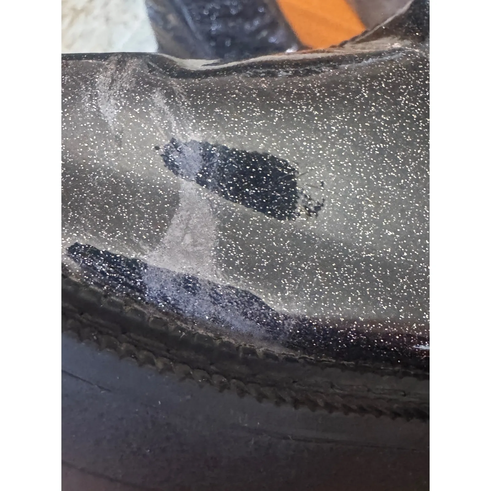 Sam Edelman Sam‎ Edelman Black Glitter Zip Up Ankle Boots Women's Lug Platform - Image 7