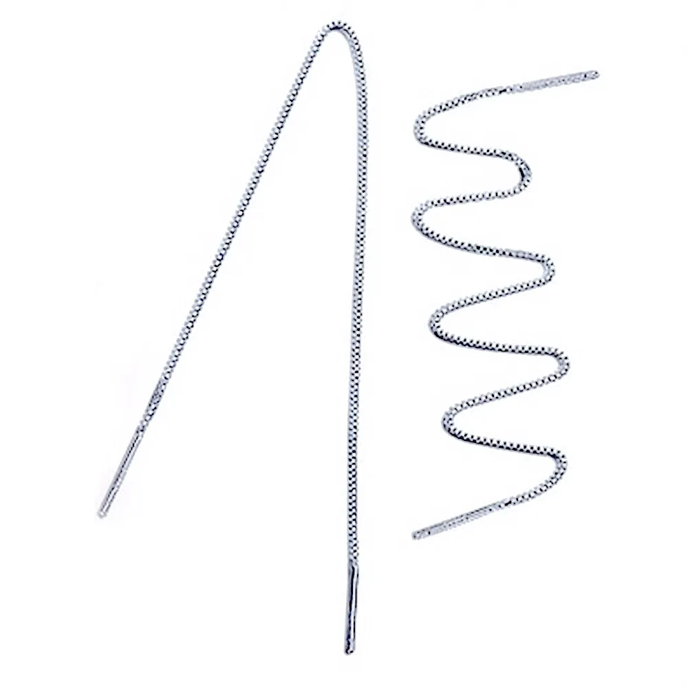 Long Threader Earrings | 925‎ Sterling Silver - Image 8