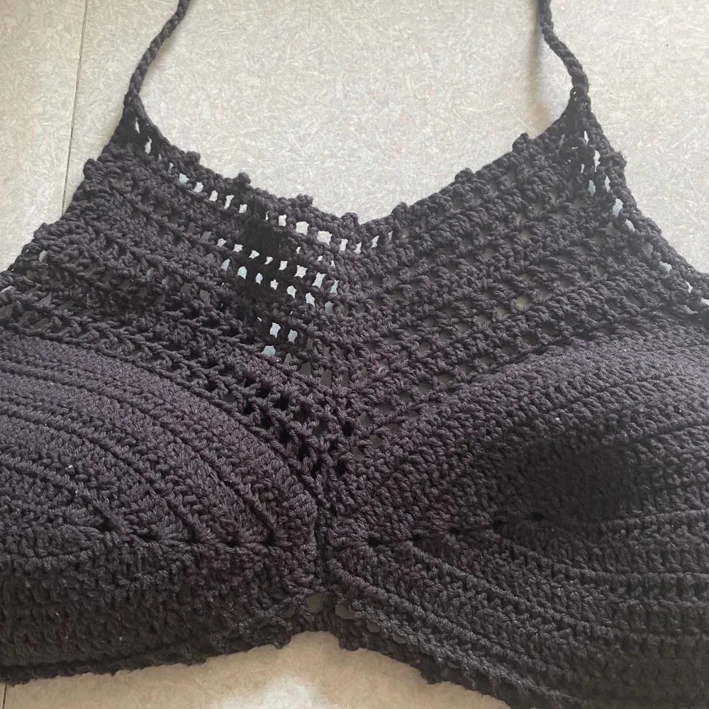 Bikini Lab ASOS Black Handmade Crochet Whimsigoth Festival Coastal Cowgirl… - Image 4