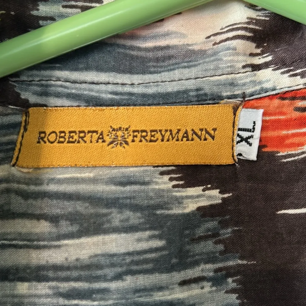 Roberta Freymann 100% cotton Tunic Blouse - Size XL - Image 2