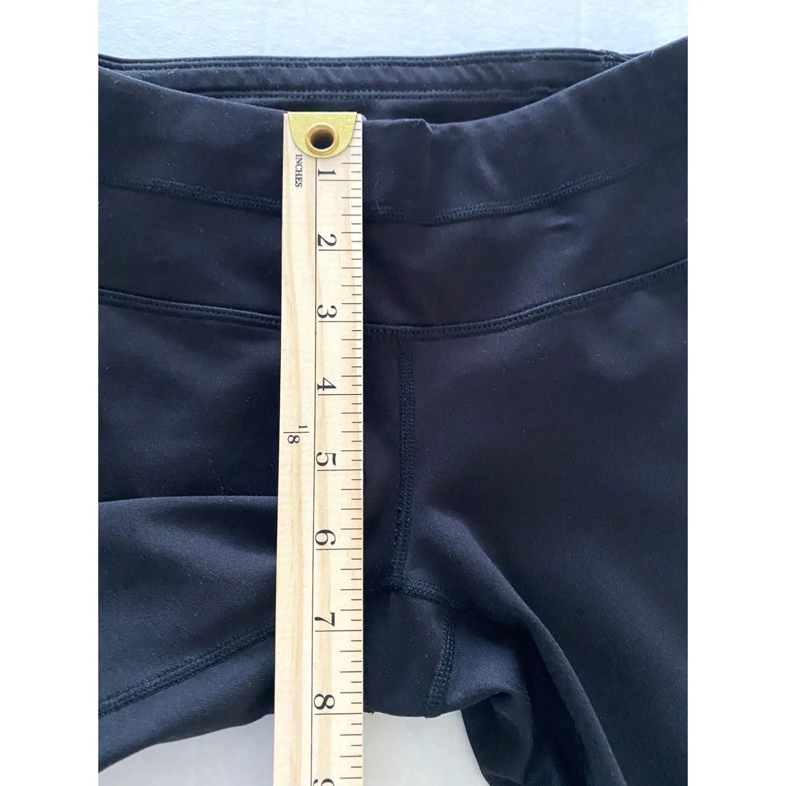 NWT Athleta Sonar Black Capri Leggings with Back Zipper Pocket Activewear Sz XXS - Image 7