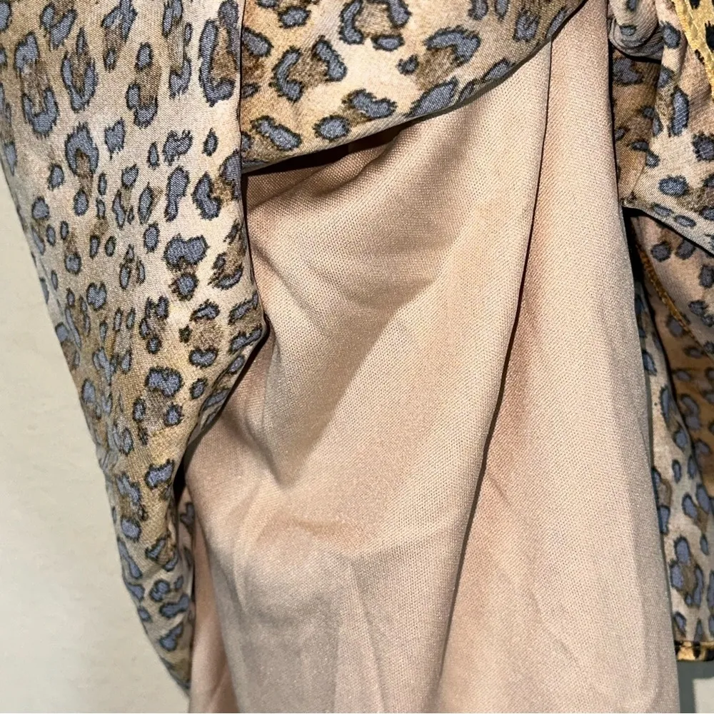 NWT Francesca’s animal, print flare lined mini skirt, women M - Image 10