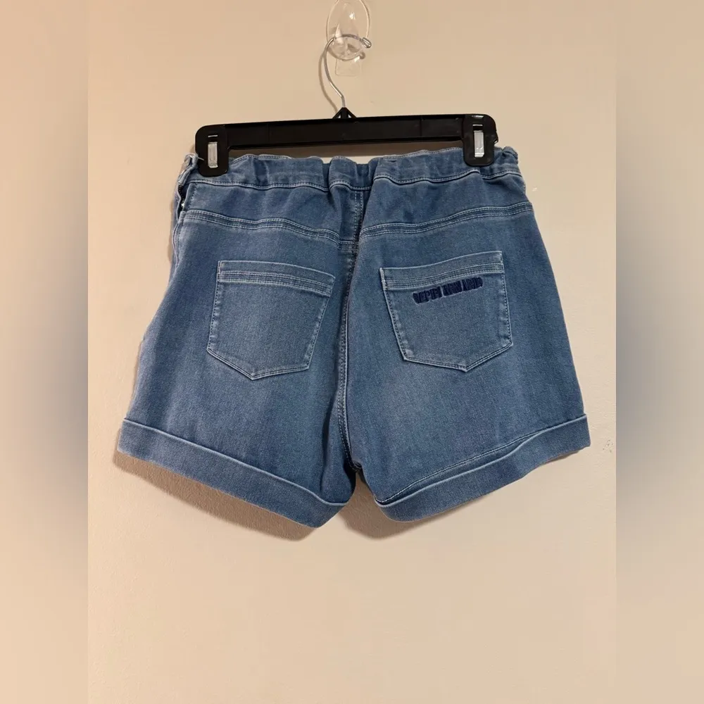 EUC Repipi Armario Blue Lace Up Side Zip Shorts with pockets size small - Image 6