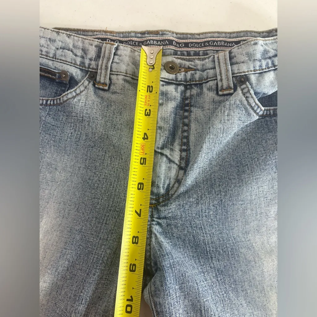 Dolce & Gabanna Vintage 90’s Y2K‎ Women’s Bootcut Jeans Size 26x31 Acid Wash EVC - Image 8
