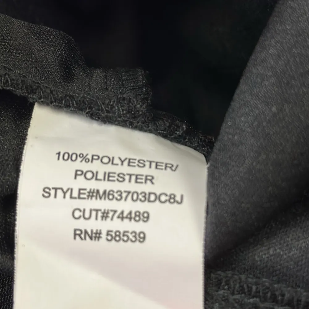 Speechless Black Pleated Satin Look Empire Waist Halter Dress Womens Medium - Image 14