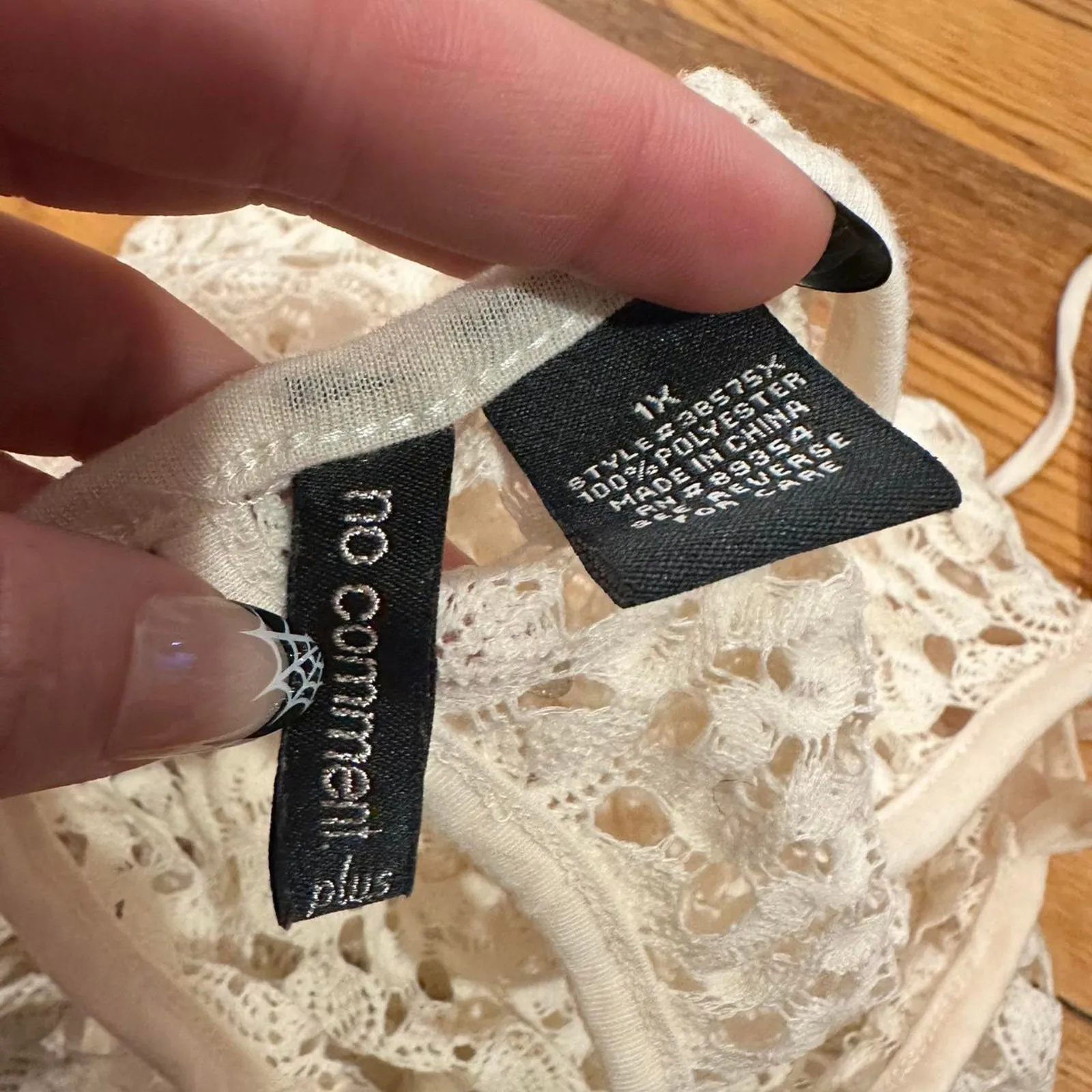 Cream crochet boho blouse - Image 3