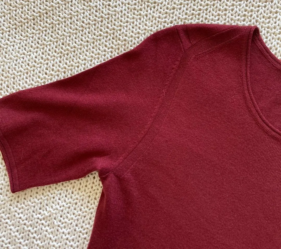 Maroon Midi Dress - Image 4