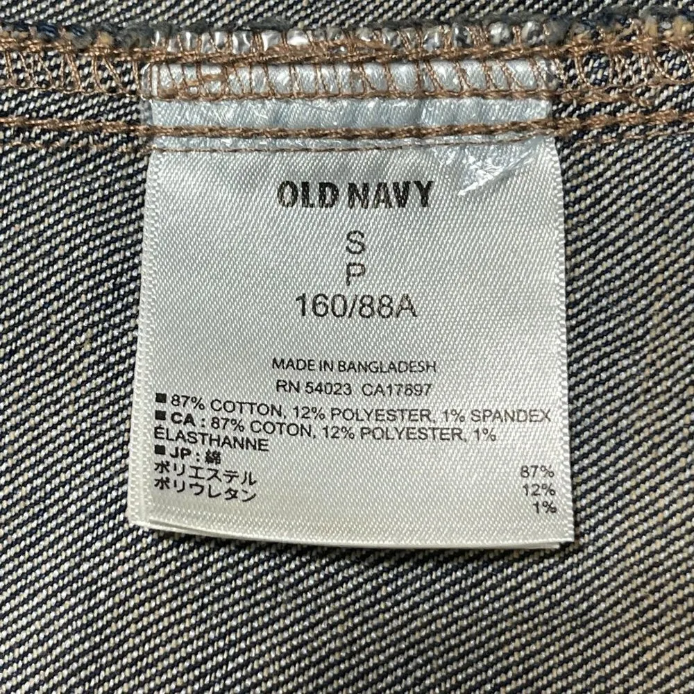 Old Navy  Women's Denim Jacket Dark/Medium Wash Button Size S Small - Image 6