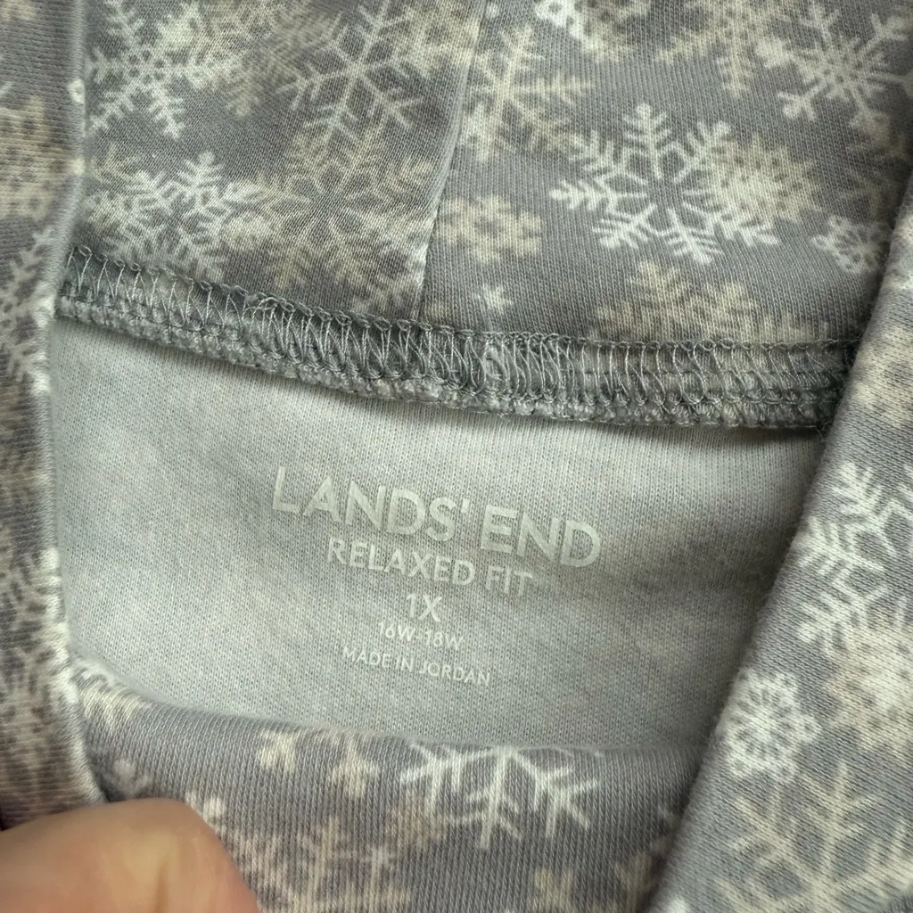Lands end snowflake turtle neck size xl - Image 2