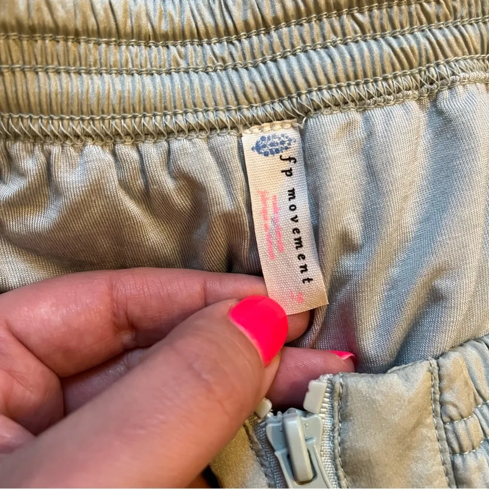 FP Movement Tell Me About It Pants Summer Mist color size large - Image 6