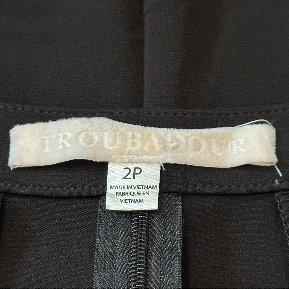 Troubadour Anthropologie Women’s 2P Black Gray Teal Green Rugby Stripe Blouse - Image 7