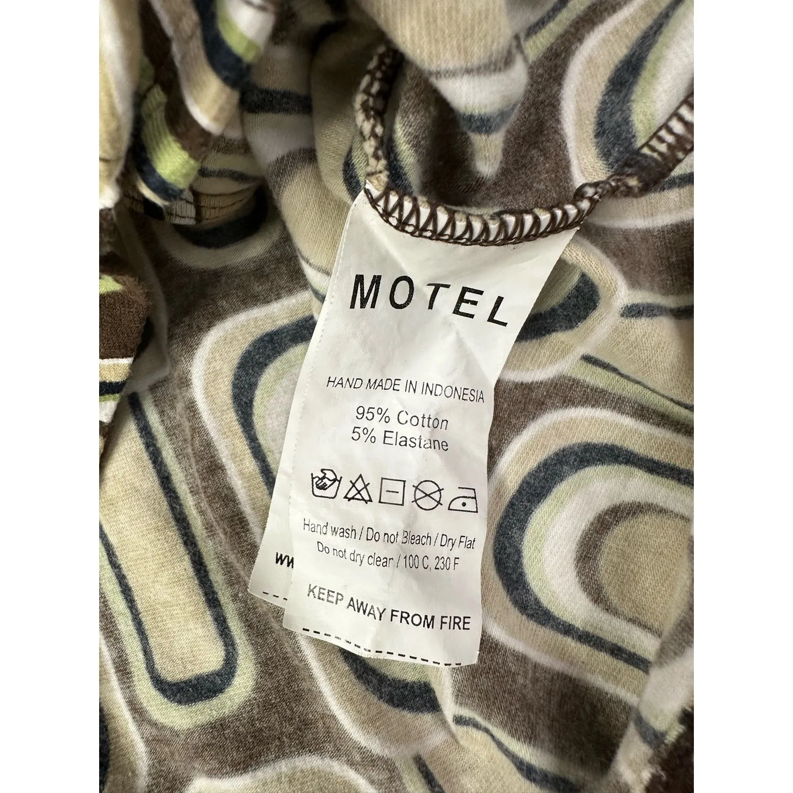 MOTEL Rocks Portia Crop Top in Retro Spot Brown Size XS‎ - Image 7