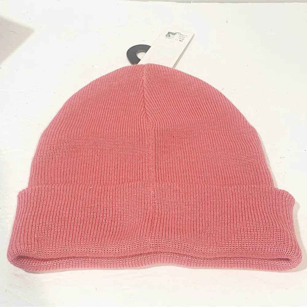 Adidas Originals Women’s Cuffed Fold Beanie Winter Hat Toboggan Clay Pink NEW - Image 4