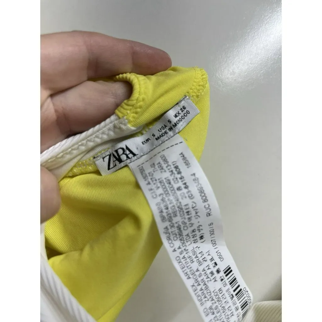 Zara NEW One Piece Colorblock Swimwear Size Small - Image 7