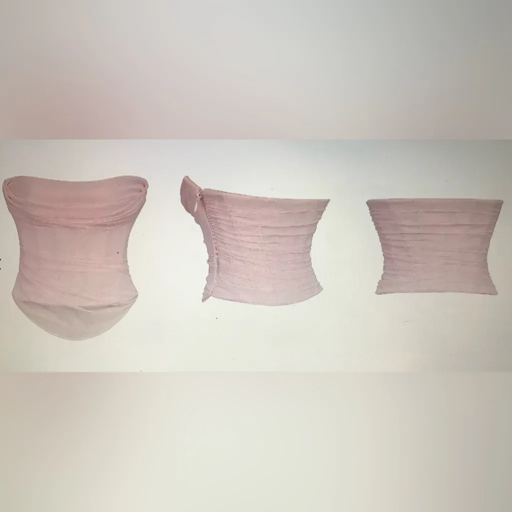 HOUSE OF CB 'Georgie' Ballerina Pink Strapless Corset/Size XL / L+ (Regular Cup - Image 11