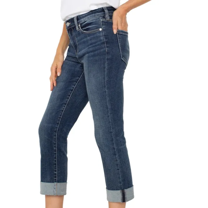 NWT Liverpool X Nordstrom Charlie Crop Wide Rolled Cuff 16 Stretch - Image 6