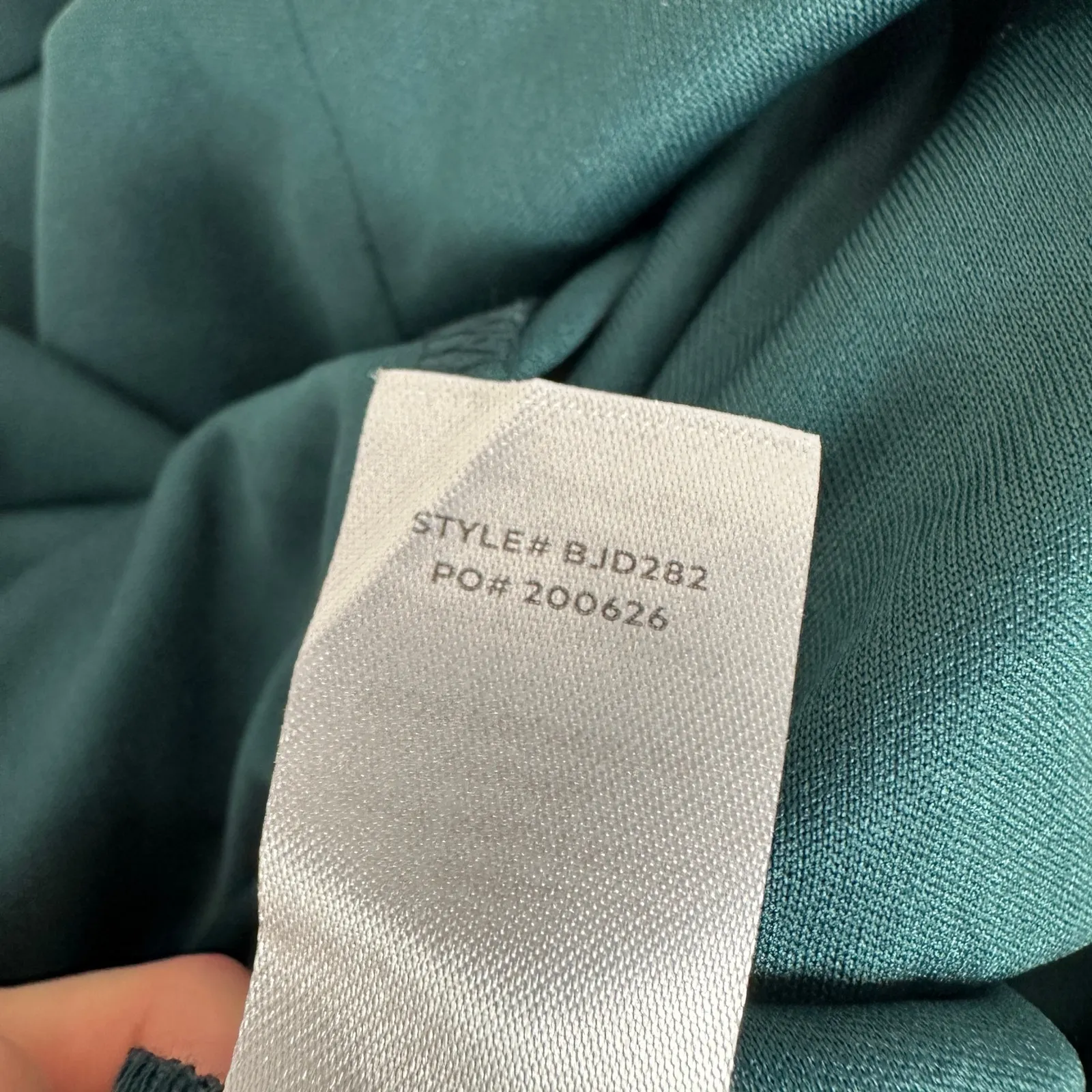 NEW Lulus Glamorous Disposition Emerald Green Ruched Maxi Dress Formal Large - Image 12