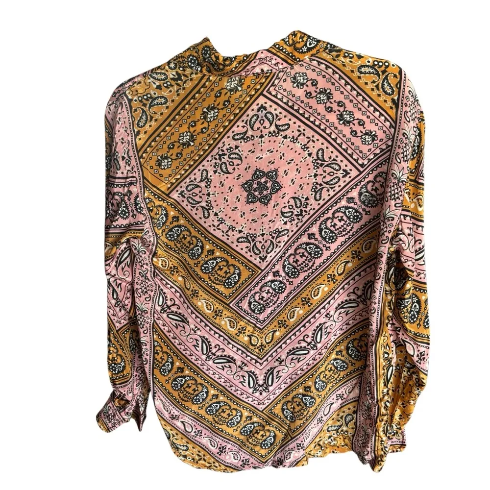 Farm Rio Anthropologie Classic Button Down Shirt - Image 8